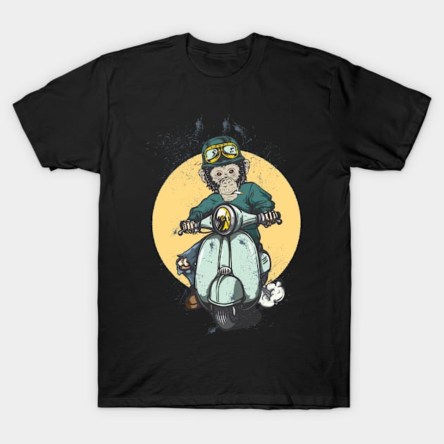 Scooter Ape T-Shirt by Macphisto Shirts